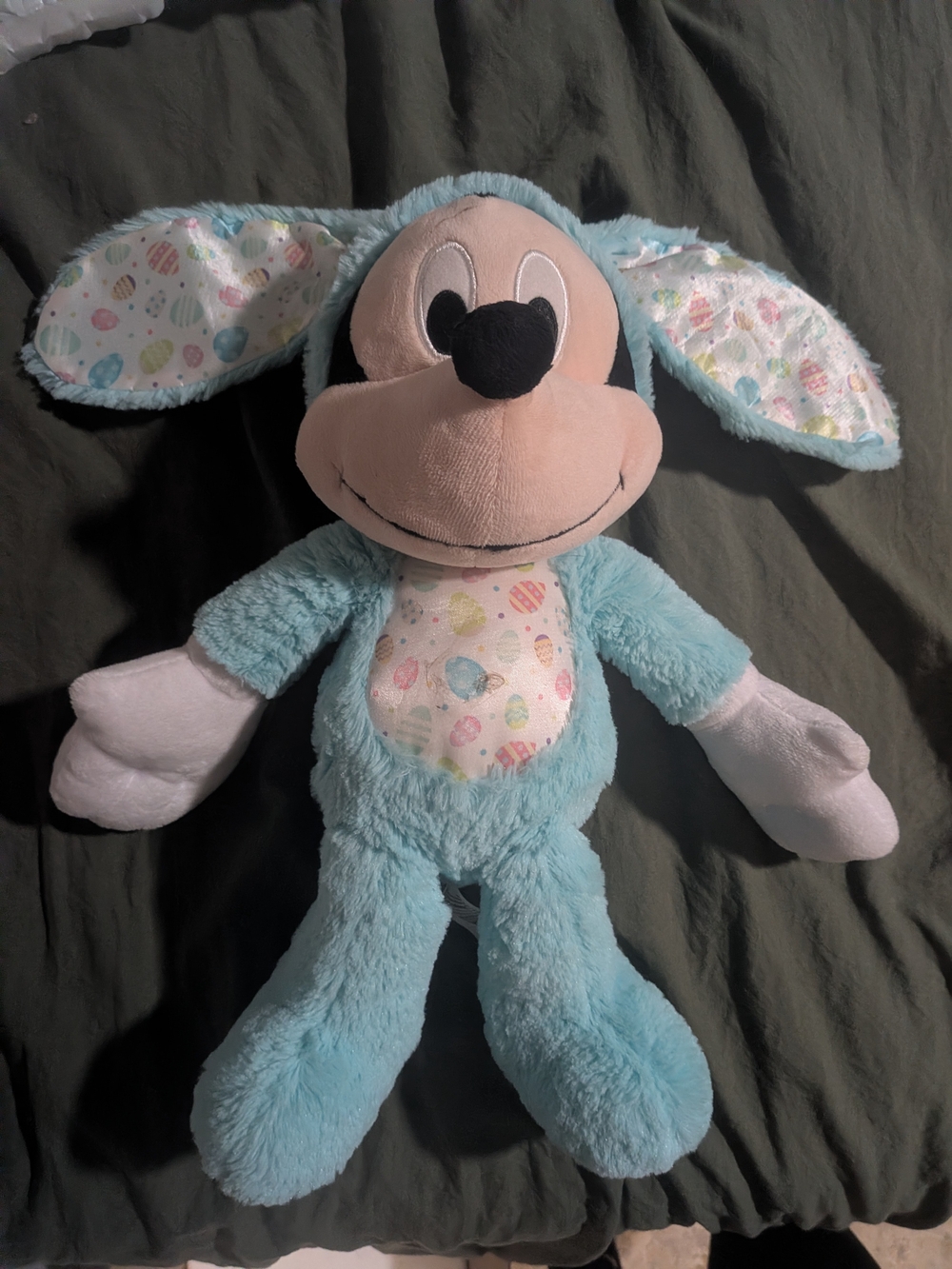 Mickey Mouse Plush Blue Bunny Rabbit Costume Disney Store Easter Exclusive 14"